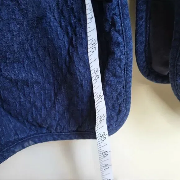 Rag & Bone Quilted Self Tie Liner Coat - /Navy Size S Jackets & Coats